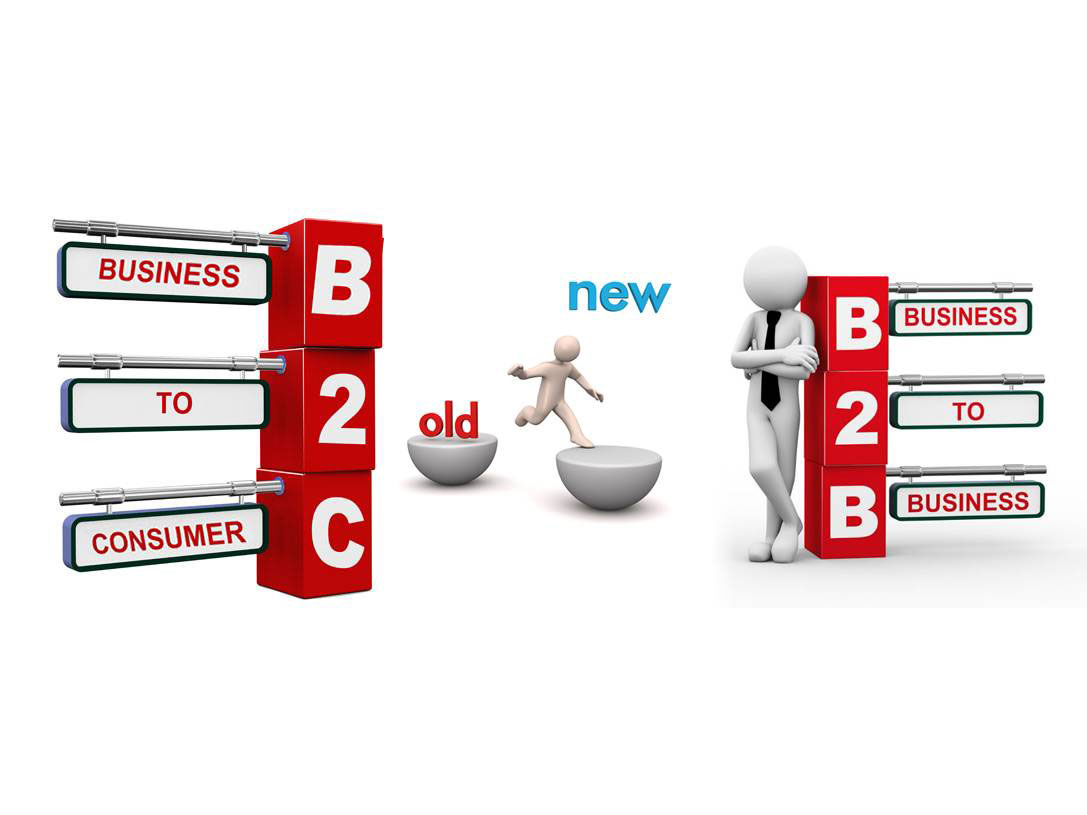 A man is stepping from B2C model to B2B model.